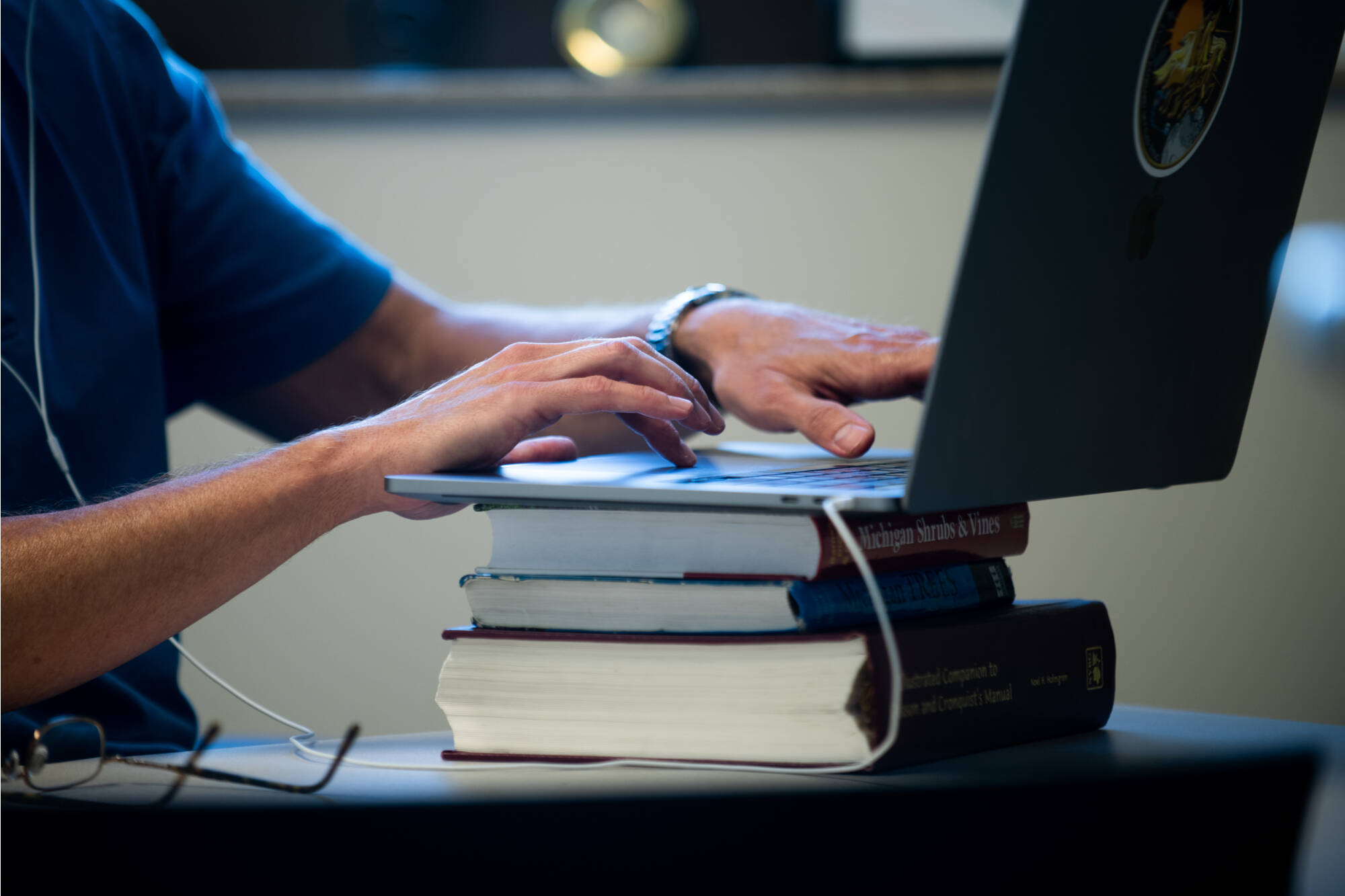 book and laptop